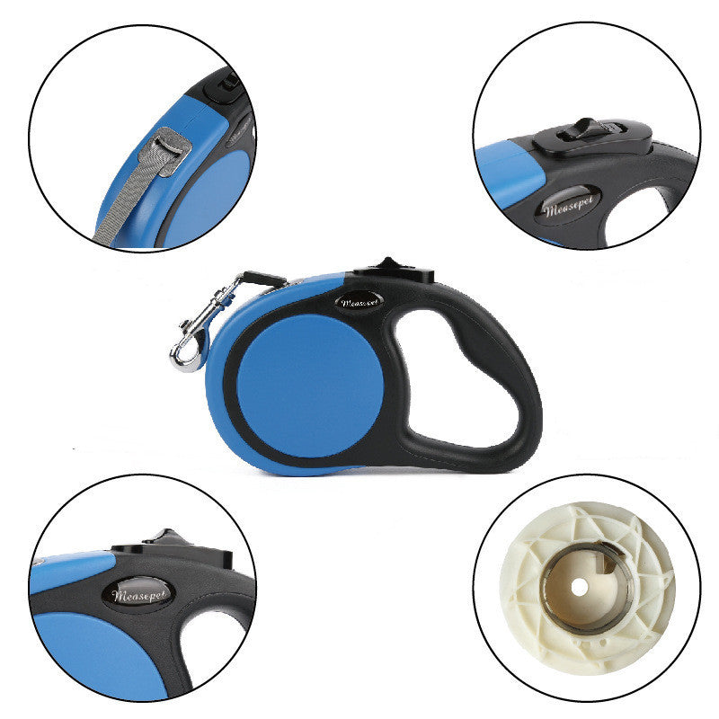 Laisse rétractable pour chien, 3 ou 5 m